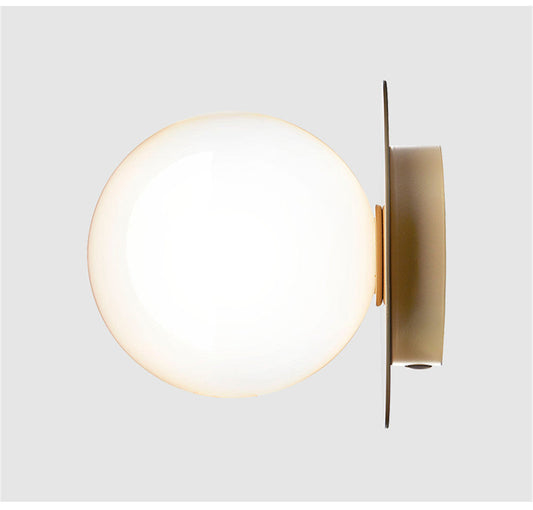 Europe LED Ceiling Lamp Color Glass Ball LED Blub Indoor Lighting Modern Bedroom Dining Room Shop Porch Decoration Light Fixture