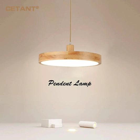 Wood Wooden Pendant Light for Dining Room