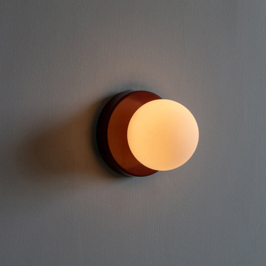 Creative Macaron LED Wall Lamp Mini Glass Sconce for Balcony Lamp Bedroom Corridor Porch Decor Lighting