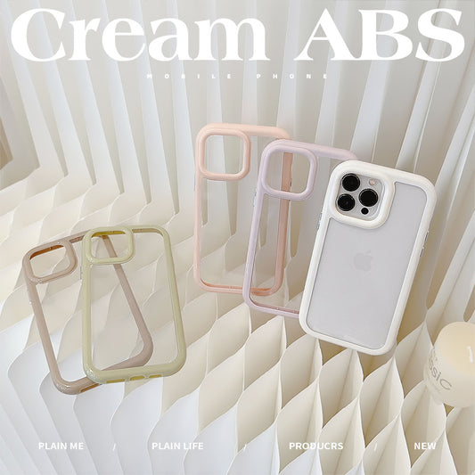 Luxury Candy Color Frame Bumper Transparent Phone Case For iPhone 17 16 15 11 12 13 14 Pro Max Plus X XS Shockproof Clear Cover