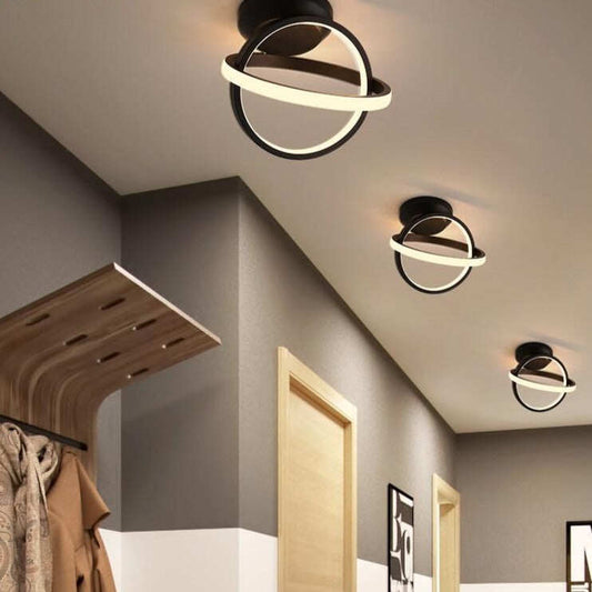 White/Black Color Ceiling Light Modern LED Corridor Lamp For Living Room Round Square Lighting Home Decorative Fixtures
