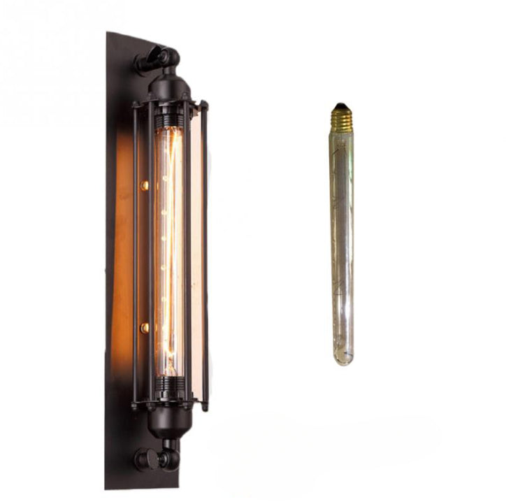 Antique Grow Flute Wall Lamp Wrought Iron American Industrial Style Retro Restaurant Corridor Aisle Lighting Wall Lamp