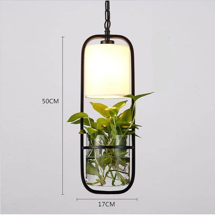 Garden Flowers and Plants Chandelier Dining Room Bedroom Creative Cloth Cover Corridor Bar Balcony Iron Water Chandelier