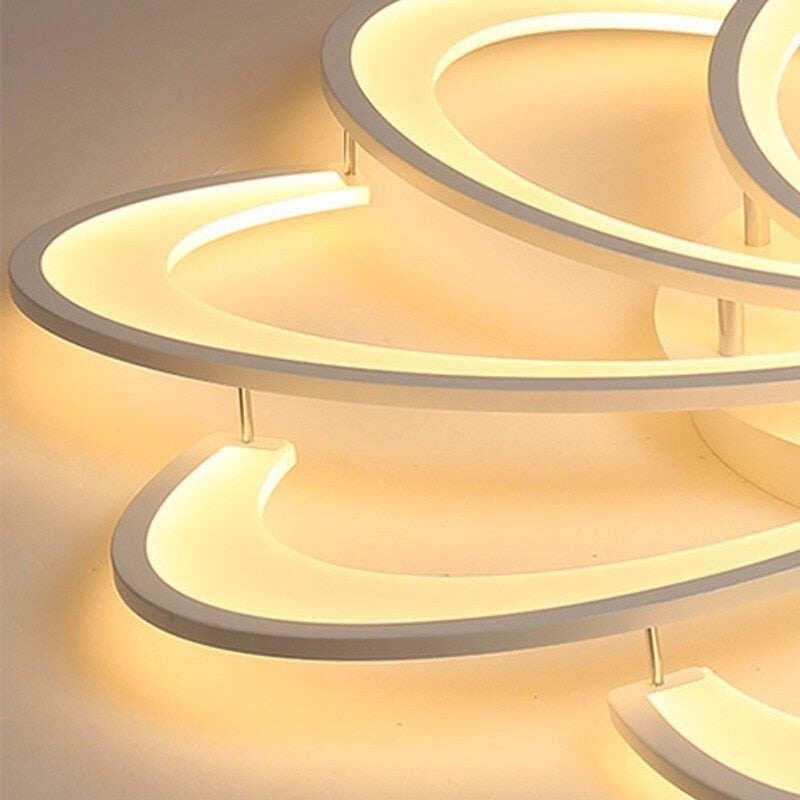 Modern LED White Ceiling Light With Remote Control For Living Room Home Lighting Kitchen Fixtures Bedroom Plafon Lamp Lustre