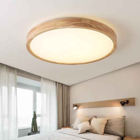 LED Ceiling Light Modern Lamp Panel Living Room Round Lighting Fixture Remote Control
