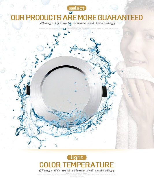 1pcs Dimmable Led Downlights 5W 7W 9W 12W Waterproof LED Ceiling Downlight Lamps Led Ceiling Lamp Home Indoor Lighting