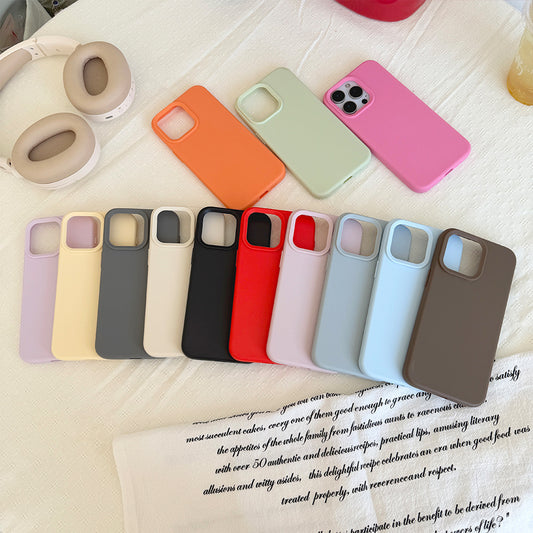 Dopamine-Inspired Silicone Solid Color Simple Fashion Phone Case for iPhone 17 Pro 16 Plus 16 Pro Max 15 14 13 12 11 Back Cover