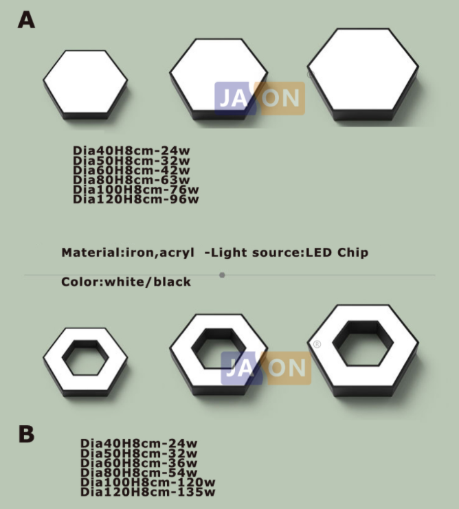 LED Nordic Geometric Iron Acryl DIY Combination LED Lamp.LED Light.Ceiling Lights.LED Ceiling Light.Ceiling Lamp For Foyer Hall