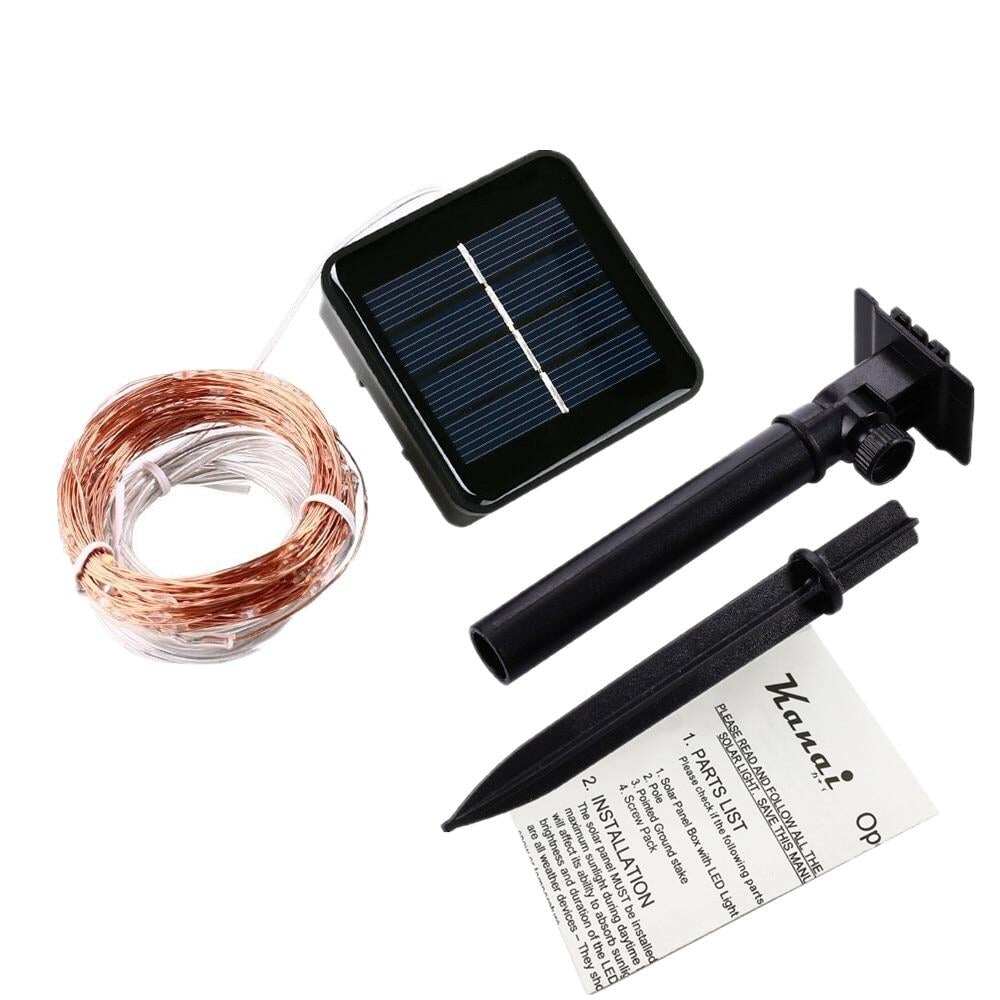 Dimmable 11m/21m/31m/51m LED Outdoor Solar String Lights Fairy Holiday Christmas Party Garland Solar Garden Waterproof Lights