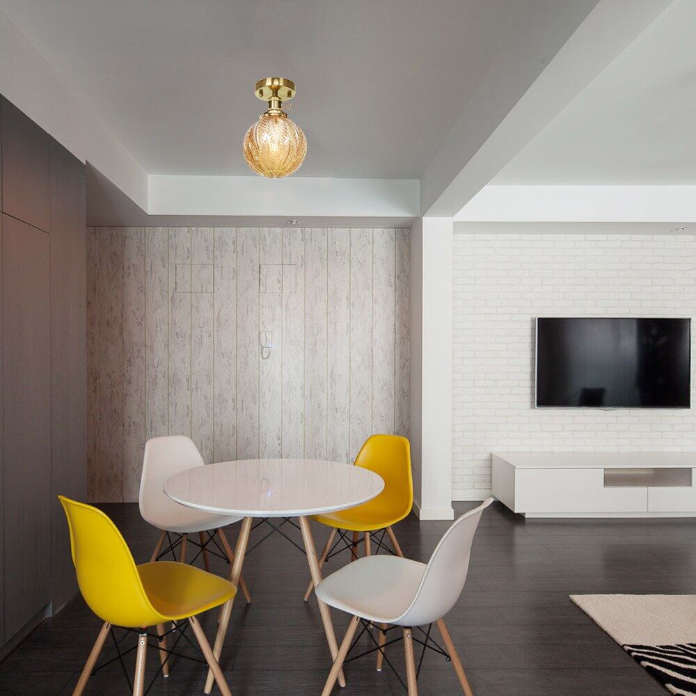 9 Style Modern Minimalist LED Copper Ceiling Lamp Bedroom Corridor Kitchen Decoration Lamp Cafe Garden Living Room Ceiling Light