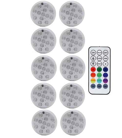 Upgrade Magnet RGB Submersible Light IP68 13LEDs Underwater Night Lamp Outdoor Vase Bowl Pond Swimming Pool Decor Lamp