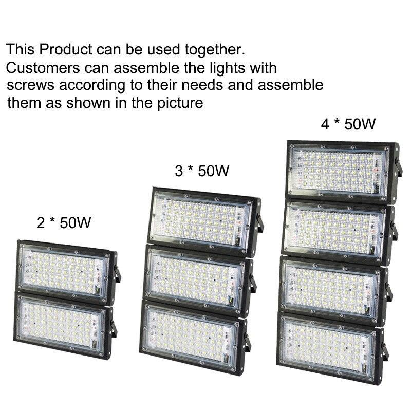 10pcs LED Flood Light 50W led Floodlight led cob spotlight 2835 SMD LED street Lamp waterproof IP65 outdoor Lighting