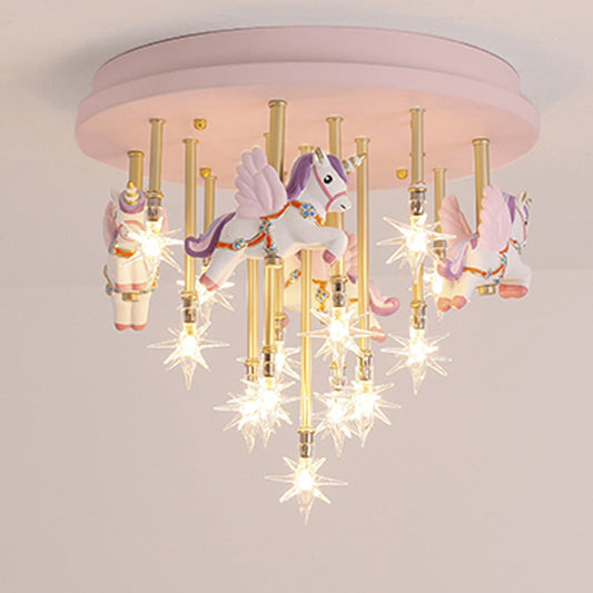 Creative Star Warm Children's Bedroom Ceiling Lamp