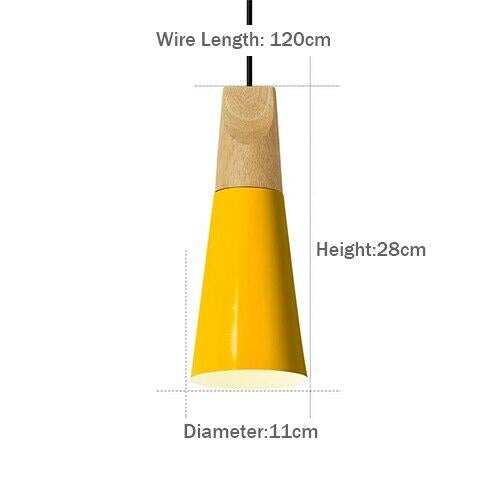 LED Pendant Lights Aluminum Wood Pendant Lamps E27 Modern Hang Lamp Kitchen Restaurant Bar bedroom living room light fixtures