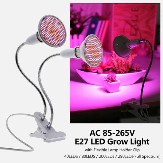LED Grow Light Bulb Full Spectrum E27 Phyto lamp 220V Growth Light Hydroponic Growing Lamp for Plants Flowers Seedlings