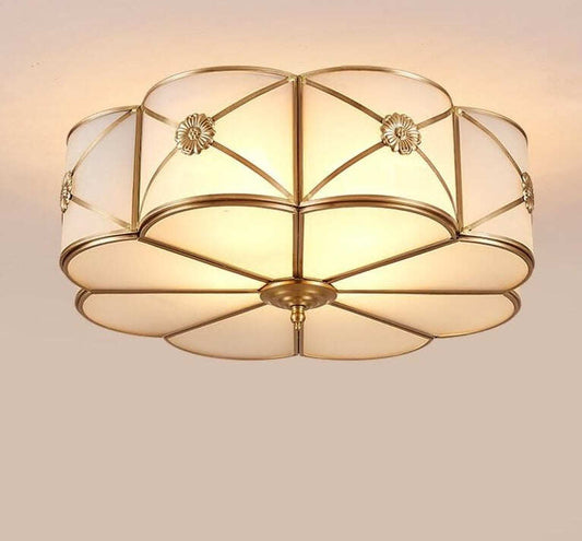 Modern LED Ceiling Lights Foyer Copper Lamparas De Techo Vintage E27 Lamp Ceiling For Living Room Bedroom Home Lighting