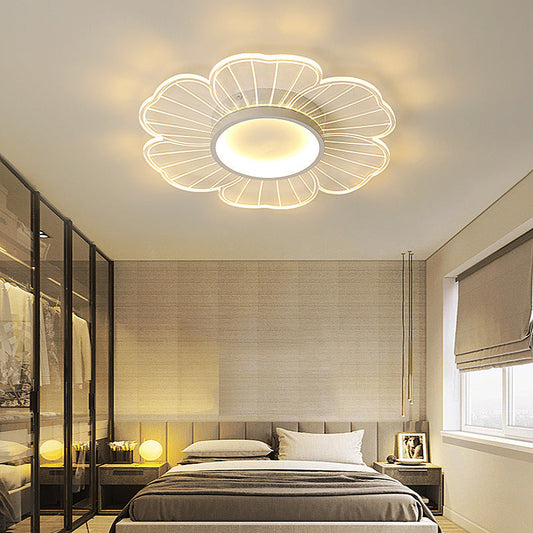 New Modern Minimalist Flower LED Bedroom Ceiling Lamp