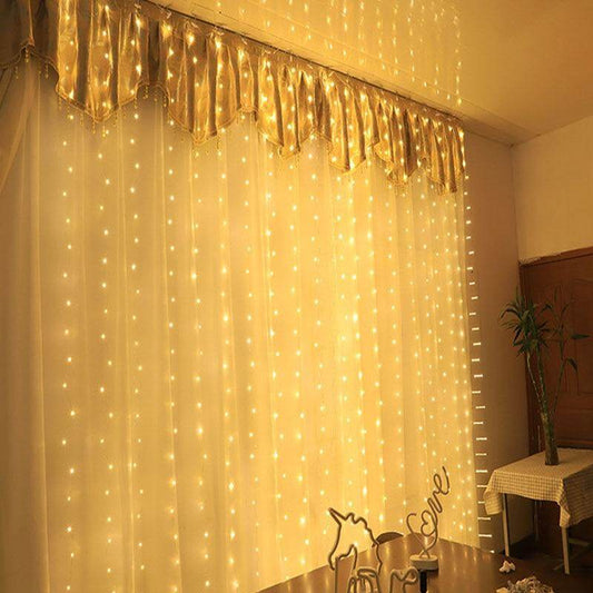 3M LED USB Power Remote Control Curtain Christmas Garland Lights Fairy Lights LED String Lights Party Garden Home Wedding Decor