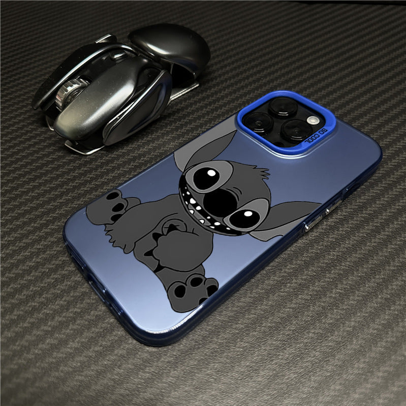 Cartoon Stitch Couple Case for iPhone 16 15 14 13 12 11 Pro Max Plus 16E X XR XS Max Hard Shockproof Bumper Back Cover