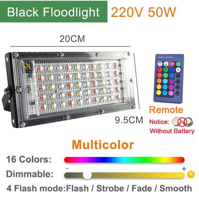 LED Floodlight 100W 50W 10W LED Spotlight IP65 Waterproof Outdoor Refletor Lighting Square Lamp Garden Flood Light