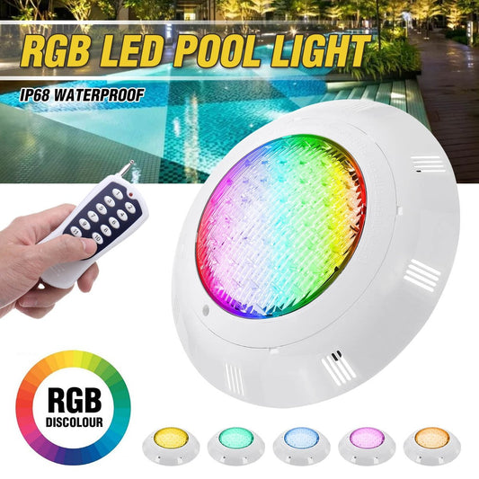 45W RGB Led Swimming Pool Light 450LED IP68 Waterproof Outdoor RGB UnderWater Light Pond Led Piscina Luz Spotlight