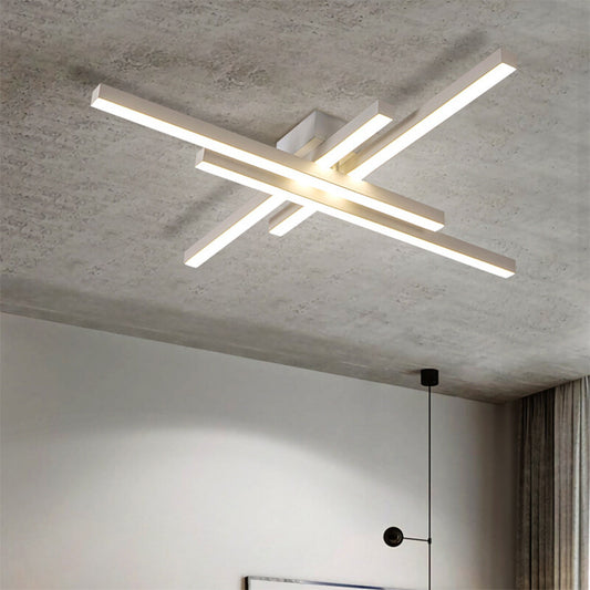 Modern LED Line Shaped Ceiling Light Used For Interior Decoration In Living Rooms Bedrooms Study Rooms Lighiting