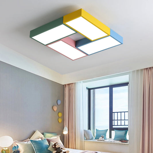 Multicolor LED Ceiling Lights In Windmill Shape For Living Room Ceiling Lamps Kids Bedroom Boys Room Ceiling Lamp Rooms Light Le