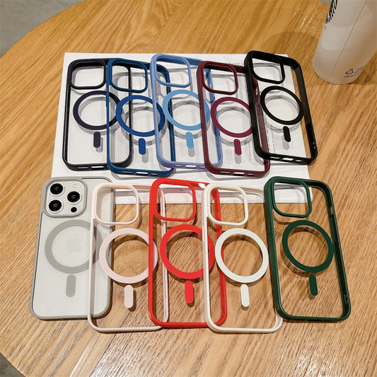 Luxury Shockproof For Magsafe Wireless Charge Case for iPhone 17 16 15 14 13 12 11 Pro Max XR Air Clear Magnetic Bumper Cover