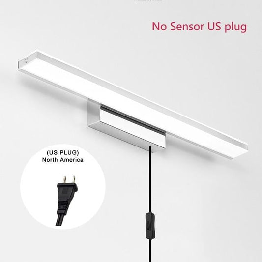 LED Mirror Light 42-52cm PIR Motion Sensor Waterproof Modern Cosmetic Acrylic Wall Lamp For Bathroom Light sconce lamp ZJQ0005