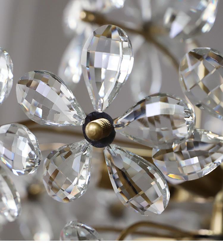 Crystal Chandelier Garden American Retro Style Lamps