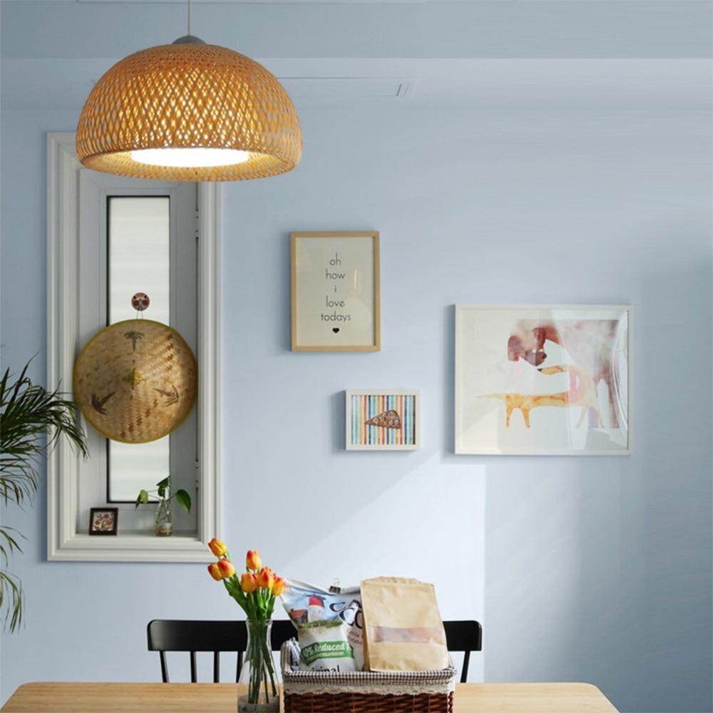 New Chinese Bamboo Weaving Bamboo Nest Nest Antique Pendant Light E27 Lamps Lanterns Living Room Hotel Restaurant Aisle Lamp