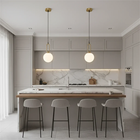 Modern Pendant Light Nordic Minimalist Hanging Lamp Ceiling Decoration PVC Ball Lighting Living Bedroom Dining Room