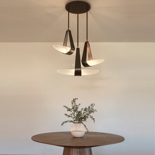 Nordic Leather Pendant Light for Dining Room