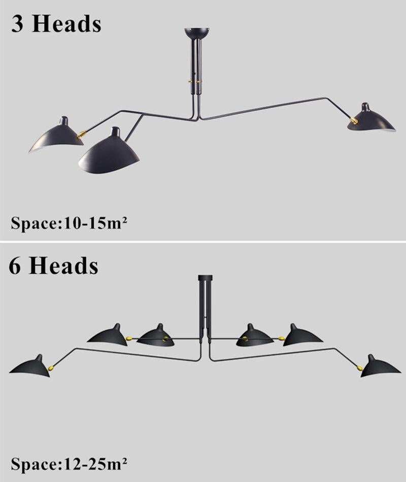Modern Multi Heads Nordic Retro Pendant Lamps Stores Restaurants Designer Creative Pendant Light For Decoration