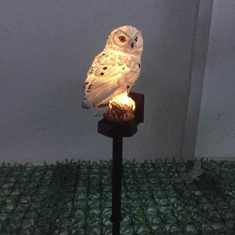 Led Solar Power Outdoor Garden Waterproof Owl Stake Lawn Light Exterior Night Lights Owl Shape Solar Powered Energia Lamp Xiaomi