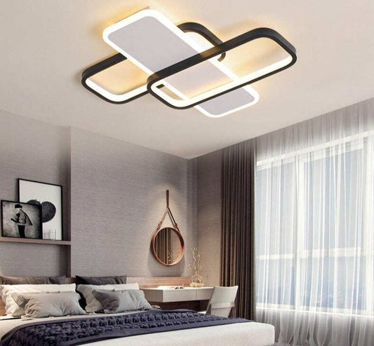 Bedroom LED Ceiling Lights With Metal Silicon Lampshade For Living Study Room Ceiling Mounted Acrylic Lighting Lamp Fixtureso