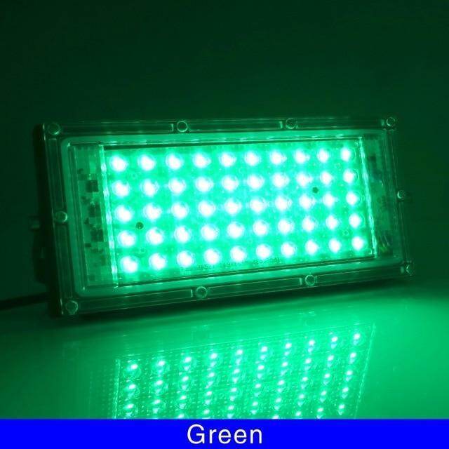 50W LED RGB Flood Light Lamp AC Outdoor Floodlight IP65 Waterproof Reflector Led Spotlight with Remote Control