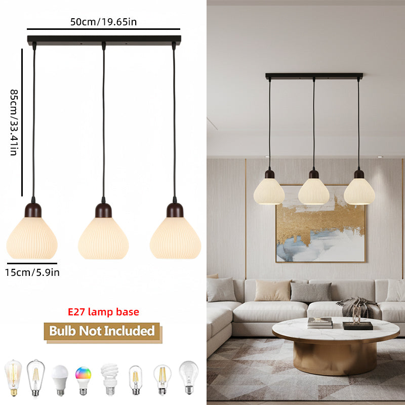 White Pendant Lights For Kitchen Dining Room Home Decor Bar Dining table Glass Hanging lamp Aisle Ceiling Lamp