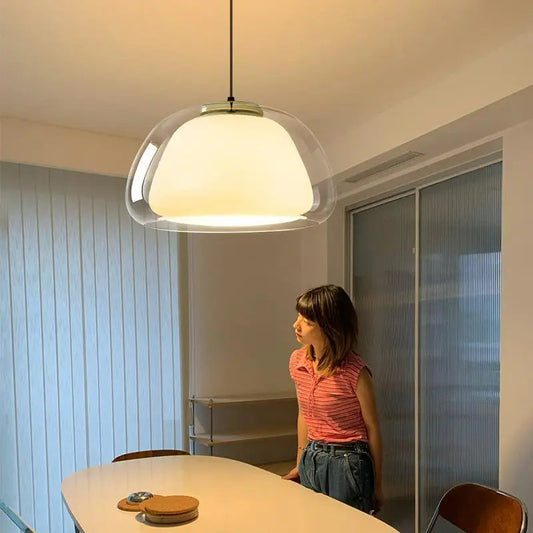 Modern Glass Pendant Light for Dining Room