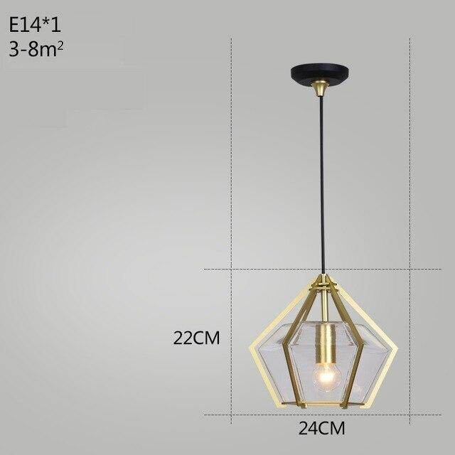 Post Modern Glass Pendant Light Hanging Nordic Living Room Walk In Closet Gold Pendant Lamp Suspension Lighting Fixture