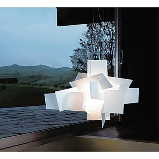 Modern Big Bang LED Pendant Lights White/Red Stacking Acrylic Pendant Lamps Suspension Lustres De Teto Light Fixtures Luminaire