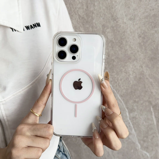 For Magsafe Hard PC Clear Magnetic Phone Cases For iPhone 16 15 14 13 12 11 Pro Max Plus Wireless Charging Transparent Cover