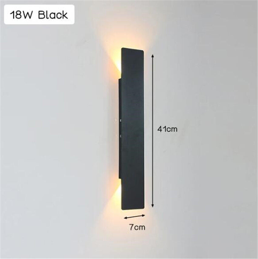 Modern Led Waterproof Outdoor Up Down Wall Lamp IP65 Aluminum 18w LED Wall Light Indoor Decorated Wall Sconce