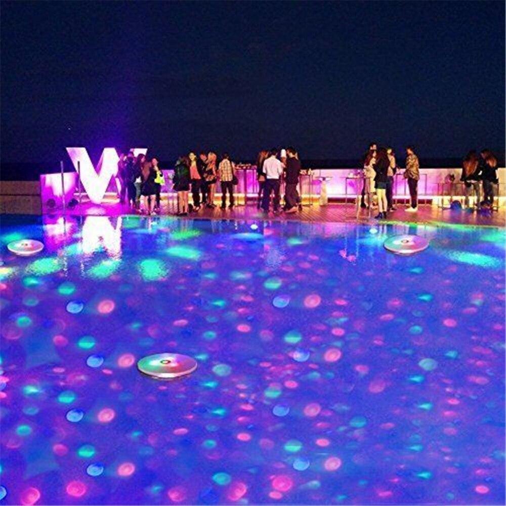 Underwater LED Disco Light Pool light Floating Glow Show Swimming Pool Hot Tub Spa Lamp lumiere disco piscine