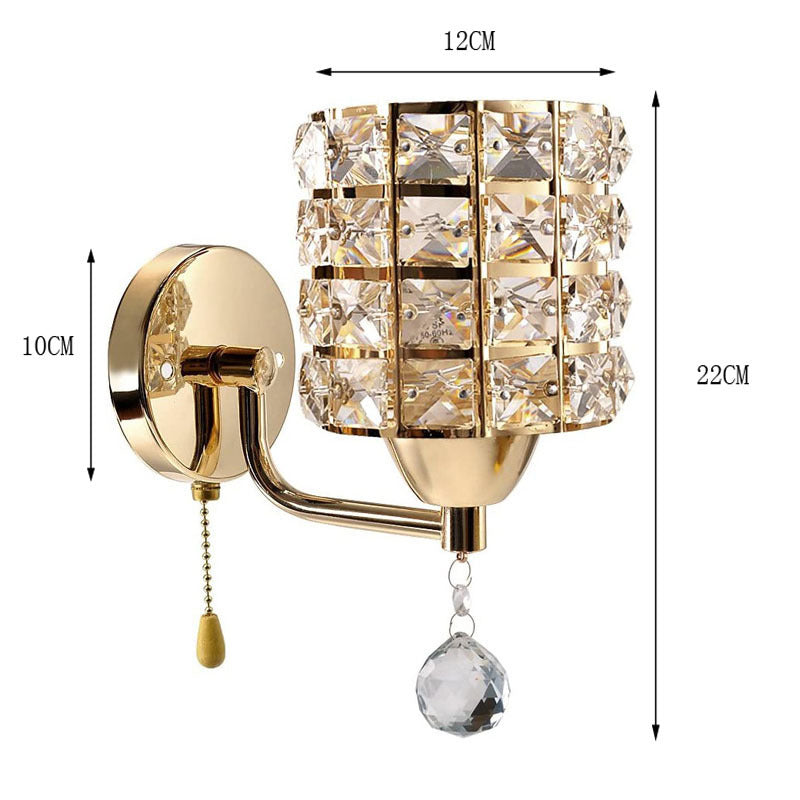 Decorative Crystal Wall Lamps Simple Cyrstal Wall Lights for Bedroom Living Room Crystal Wall Lighting