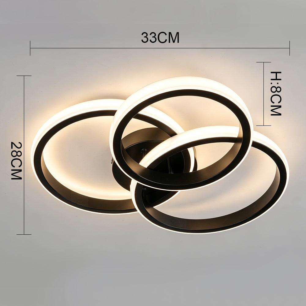 Modern LED Ceiling Light for Living Room Bedroom Hallway Lamp Square Round Chandelier Indoor Lighting Fixture