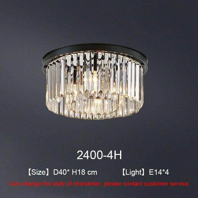 Modern Crystal Pendant Lights Industrial Retro Home Lamp For Living Room Kids Bedroom Dining Table LED Pendant Light Rectangle