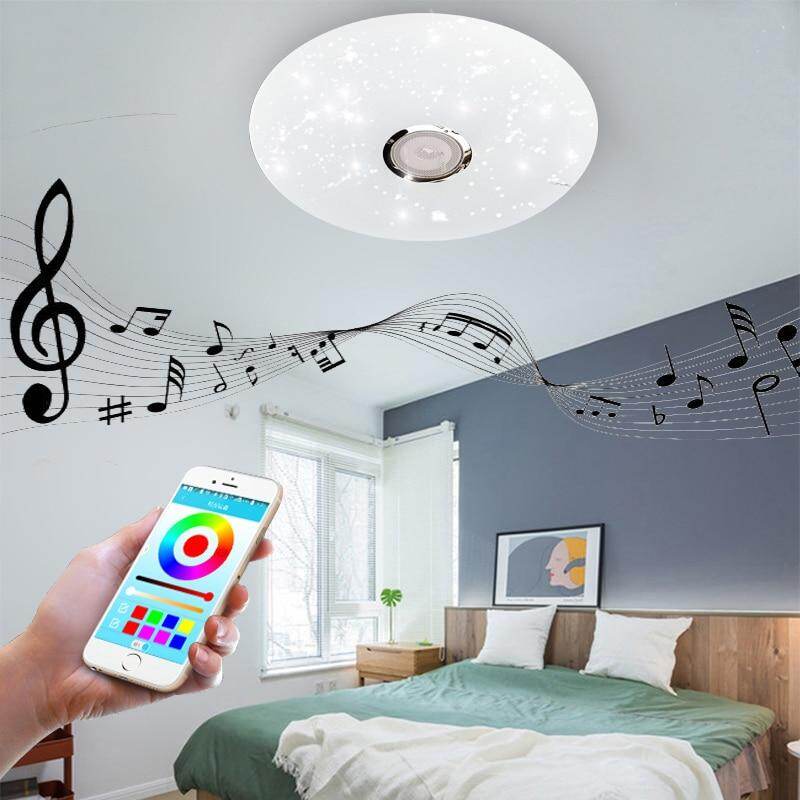 LED ceiling Lights RGB Dimmable 36W APP Remote control Bluetooth Music light bedroom lamps Smart ceiling lamp