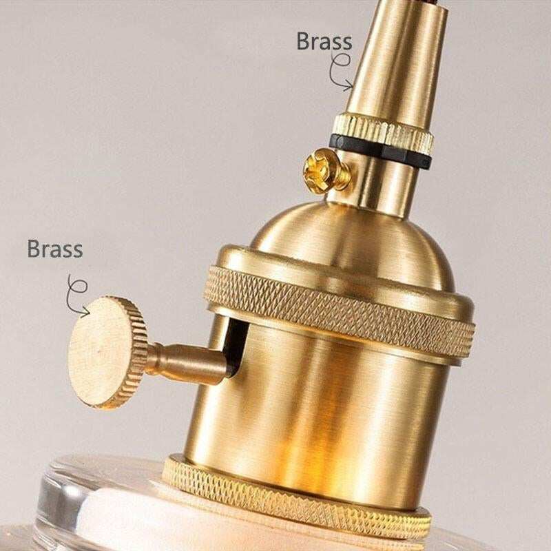 Nordic Brass Glass Pendant Lamp Modern Little Crown Pendant Lights LED E27 Decoration Hanging Lamp For Cafe Bedroom Bedside