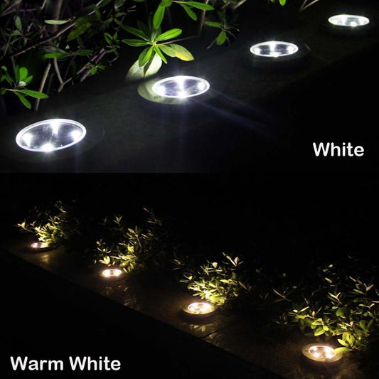 8/16/20 LED Solar Ground Light Waterproof Garden Pathway Solar Lamp for Home Yard Driveway Lawn Road White/Warm White